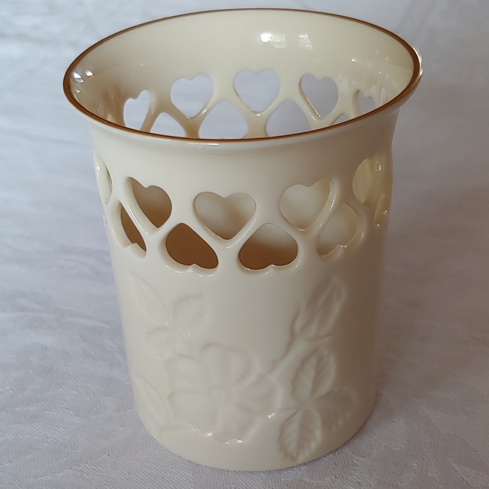 Lenox Heart Cutout Vase